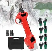 qwmvhfg， Professional Pruning Shears Electric Branch Cutter/Battery Powered Handheld Garden Pruning Tool with Trigger Switch