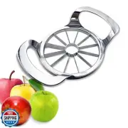 KNS ESSENTIALS Apple Slicer and Corer – Extra Large 12-Blade, Stainless Steel