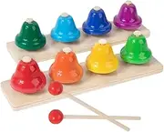 Totority 1 Set Bell Instrument Tone for Tambourines Musical Instruments Ringing Bells Hand Tambourine Bell Hand Bells for Desk Bells Colorful Metal