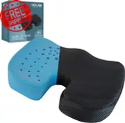 Memory Foam Seat Cushion | Gel Infused – Ventilated | Coccyx Cushion Office Chai