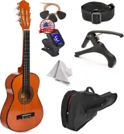 Guitarra De Mano Izquierda Acustica Para Ninos Tuner Mano Derecha Madera 30" NEW