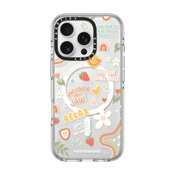 iPhone 16 Pro Impact Clear Case MagSafe Compatible Positive Affirmations