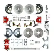 For 1967-1967 Pontiac Firebird Front &Rear Brake Conversion Kit The Right Stuff