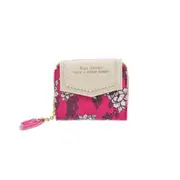 New Flower print Women Girls Short Small Money Purse Wallet Leather Folding Coin Card Holder Document Bag Girl