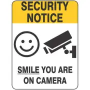 Cctv Smile You Are On Camera | Security Signs
