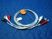 Fits Spacelabs Compatible 3 Lead EKG / ECG Snap Type Wire Set 012-0498 Ultraview