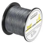 4 Strands PE Braided Fishing Line Abrasion Resistant 547Yard 60LB Grey