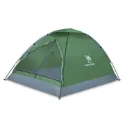 Tents for Camping 2/3/4/5 Person Camping Dome Tent, 2 person Army Green
