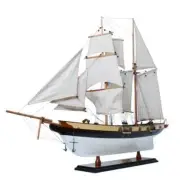 FULLY ASSEMBLED Lynx Painted Tall Ship Model