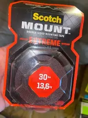 Scotch Mount Indoor Outdoor Extreme Double Suded Mounting Tape 30 LB