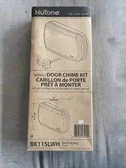 NEW Nutone BK115LWH Door Chime Kit, Wired, Lighted Push Button New In Box (198)