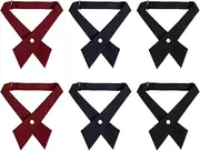 [choyaxo] French Girls Uniform Tie Cross Tie, Black, Medium