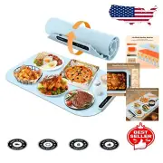 Versatile Food Heating Pad - Roll-Up Silicone Design for Easy Storage & Cleanup