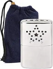 Portable Metal Hand Warmer with Pouch for Fishing Camping Hiking