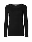 New Fashionable UK Plain Ladies Long Sleeve Round Neck Stretchy T Shirt Tops