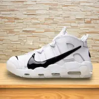 在飛比找蝦皮購物優惠-Nike Air More Uptempo 白黑 大勾 大A