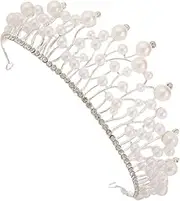 OHPHCALL 1pc Hair Accessory Hair Band Crown for Birthday Party Home Ornament (Silver)
