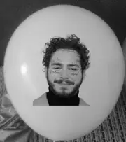 Post Malone Hip Hop Happy Birthday party balloons