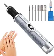 Electric Nail Drill Machine, Toe Nail Grinder For Thick Toenails Set Manicure And Pedicure, Toenail Grinder With 7 Replacement Heads, Nail Polishing Nursing Peeling Removing Grinding Edge Shaping