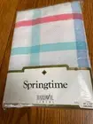 Pastel Striped Tablecloth " Springtime "Oblong 60"x102 Bardwil Linens New