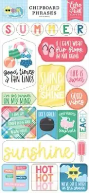 Sun Kissed Chipboard 6"X13"-Phrases