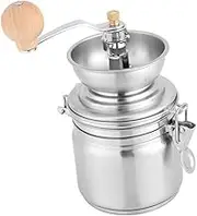 SHOWERORO Manual Coffee Bean Machine Hand Conical Burr Stainless Steel for Fresh Ground Coffee Metal for Kitchen