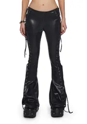[Dolls Kill] Ambient Lace-Up Flare Pants (Fairfax)