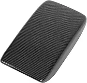 Console Armrest Box Trim Carbon Fiber Style Proof High Gloss Comfortable Touch Fit for ID4X 2021 2022 Decorative Cover Protects Storage Armrest Box Surface Fits Original Car Arc