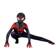 3-12 Years Kids Spider-man: Miles Morales Cosplay Costume Jumpsuit-i 1-2 Years(90CM)