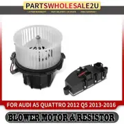 Front HVAC Heater Blower Motor & Resistor Kit for Audi A5 Quattro 2012 Q5 13-16