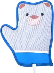 Fenteer Cat Grooming Glove Brush Pet Hair Remover Mitt,Reusable,Hook Design,Portable Massage Detangling Shedding for Rabbits Clothes, Bear Pattern