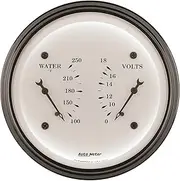 AUTO METER 1630 Old TYME White Water/Volt Dual Gauge
