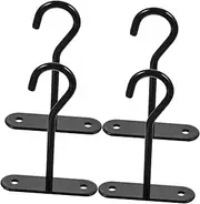 NOLITOY 4Sets Ceiling Hooks for Hanging Plants Durable Plant Hangers for Outdoor Use Wall Mount Brackets for Planters and Lanterns with Strong Load Capacity