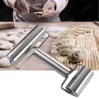 Baking Supplies Stainless Steel Bakeware Fondant Roller Rolling Pin Dough Tools
