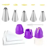 11pcs Cake Decorating Kits Flower Cream Cake Icing Tips Nozzles Pastry Bags Coup