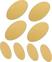 Cabilock 6 8 Inches Round Cake Bases 8 Pack Cake Boards Non-Stick for Baking for Birthday Wedding Party