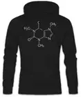 Caffeine Molecule Hoodie Sweatshirt Fun Geek Nerd Coffee Chemist Teacher