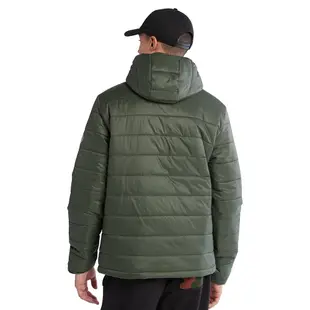 Timberland 男款深綠色再生尼龍 Mt. Eastman 衍縫連帽外套|A69R1U31