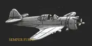 P-36 HAWK PEWTER HAT LAPEL PIN CURTISS MODEL 75 FIGHTER AIRPLANE WW 2 TIE TAC