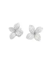 Pasquale Bruni 18K White Gold Secret Garden Pave Diamond Earrings