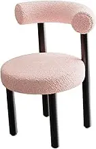 Dressing Chair Makeup Chair Fashion Simple Ergonomic Dressing Stool Vanity Chair for Guest Room Dorm Living Room Reading Room, Pink