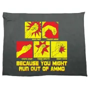 Because You Might Run Out Of Ammo - Funny Novelty Sports Microfiber Towel Gift