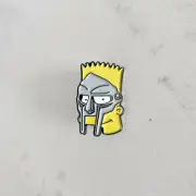The Simpsons Enamel Pin BART MF DOOM Brooch