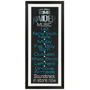 Lara Croft: Tomb Raider Soundtrack Promotional Vintage Daybill Poster Framed