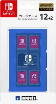 Hori Game Card Case 12+2 Blue for Nintendo Switch JTK-4961818027398 Japan