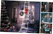 Christmas Decorations LED Ladder Lights, 10ft Decorative Light with White