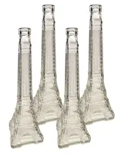 Home Brew Ohio Eiffel Tower Flint Liquor Bottle 500ml Set of 4
