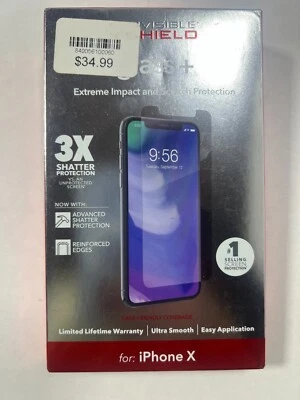ZAGG InvisibleShield glass+ Screen Protector for Apple iPhone X