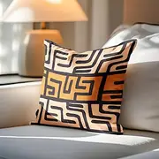 African Mudcloth Boho Ethnic Double Side Pillow Cover 4PC Soft Decorative Square Cushion Case Pillowcase for Bedroom Livingroom Sofa Couch Chair
