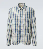 [RRL] RRL Checked cotton and linen shirt UK 16 multicoloured